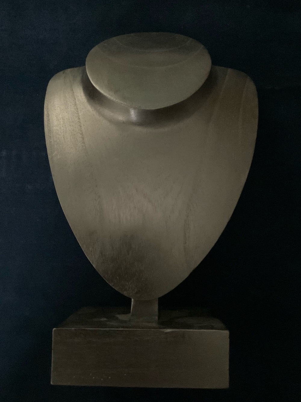 Solid Wood Necklace Display Bust Jewelry Stand Retail Photography Prop